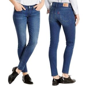 Levi’s 711 Skinny Mid Rise Jeans Size 33 Mountain Sound Blue Wash